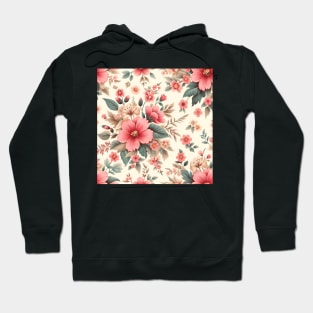 Pink Flowers Hoodie